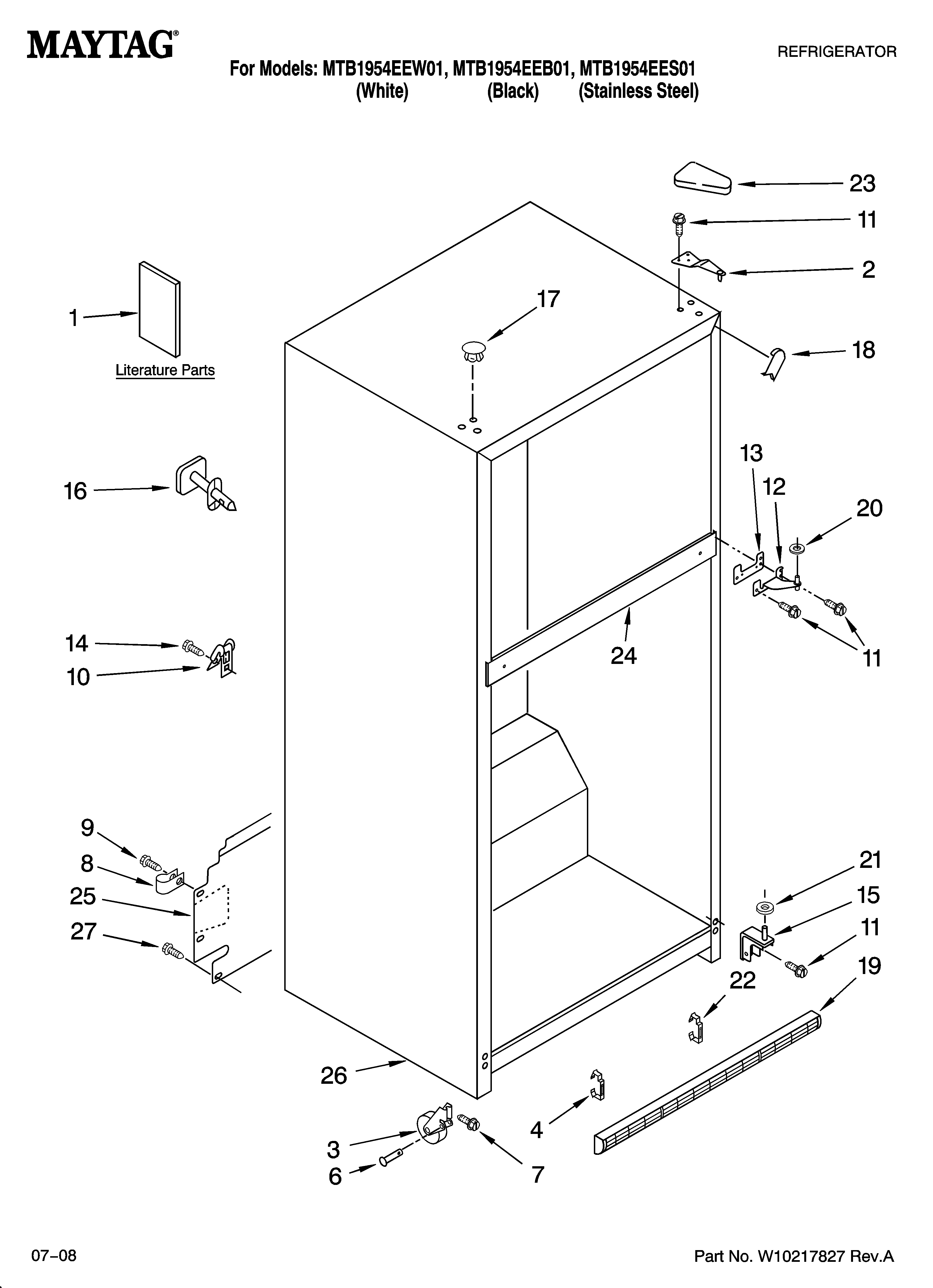 CABINET PARTS