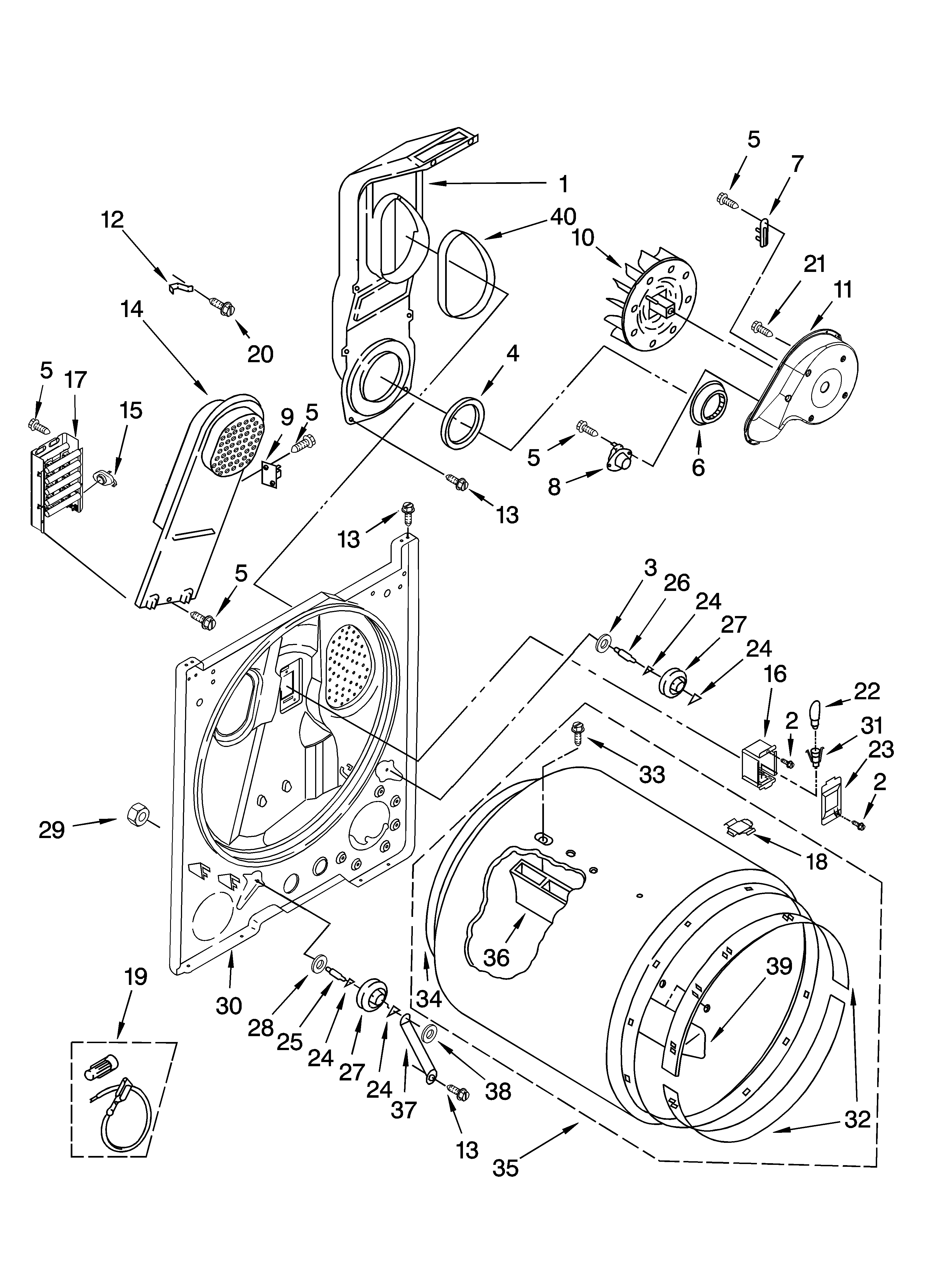 Bulkhead parts, optional parts (not included)