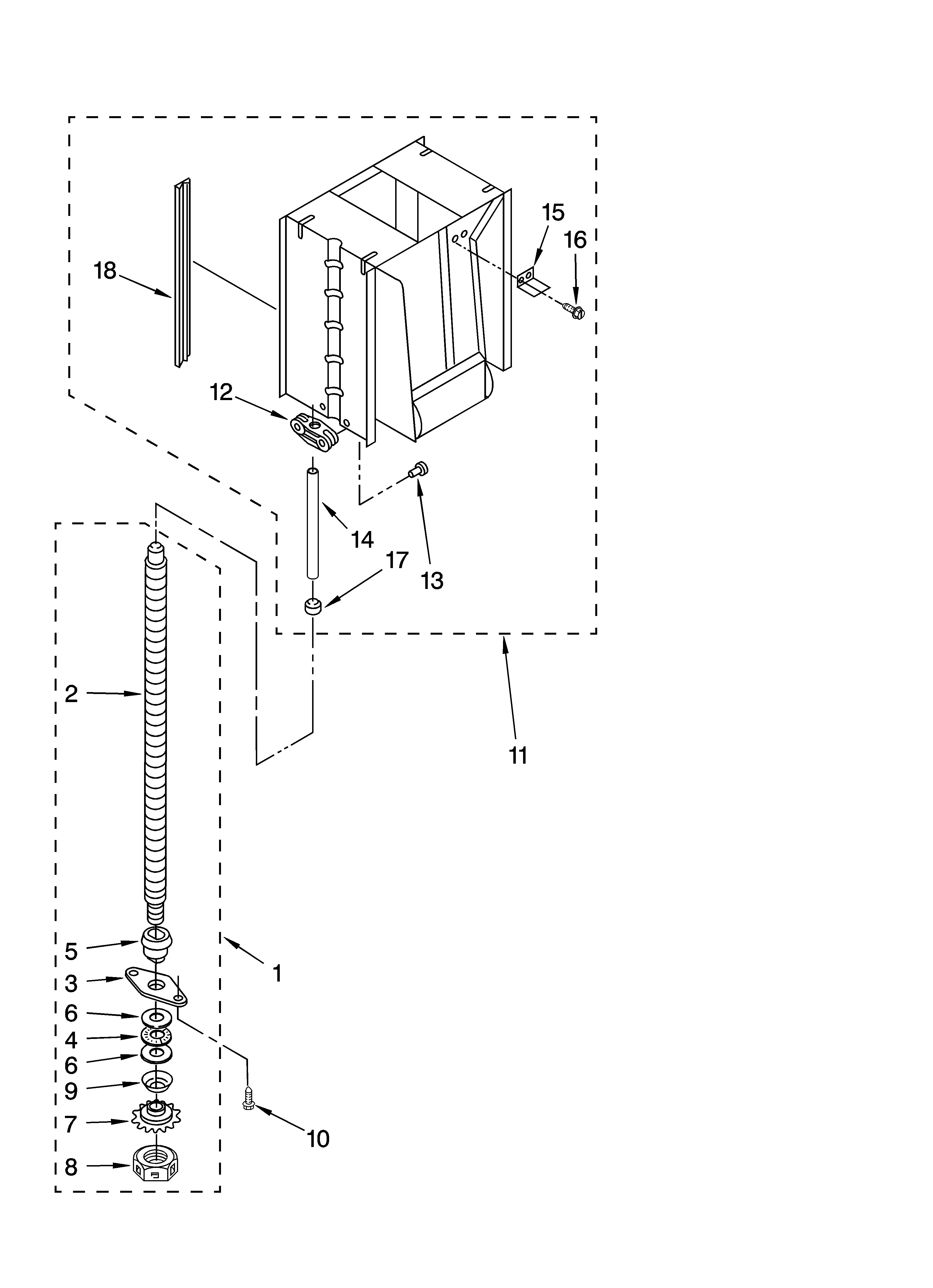 Powerscrew and ram parts