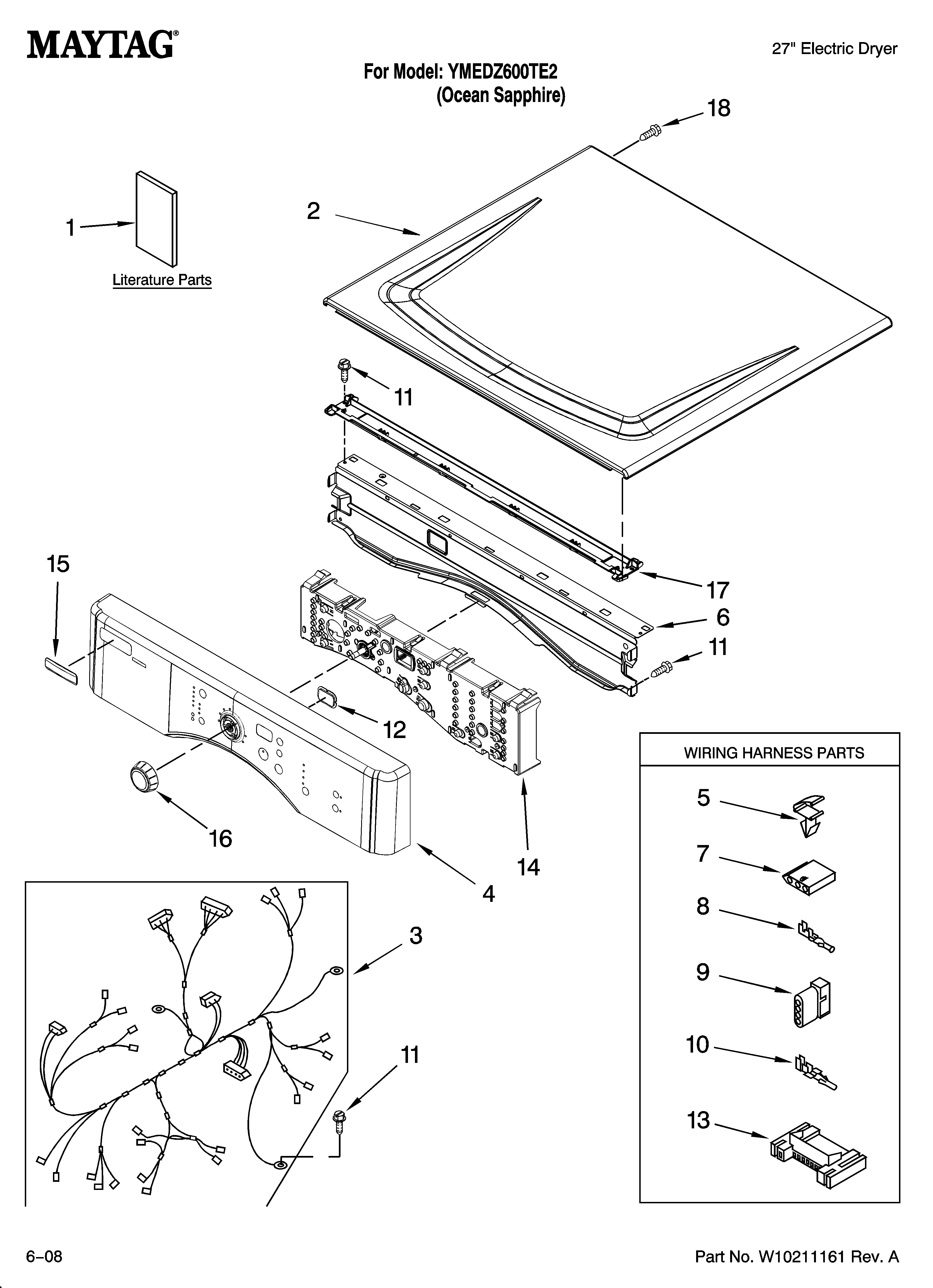 Top and console parts