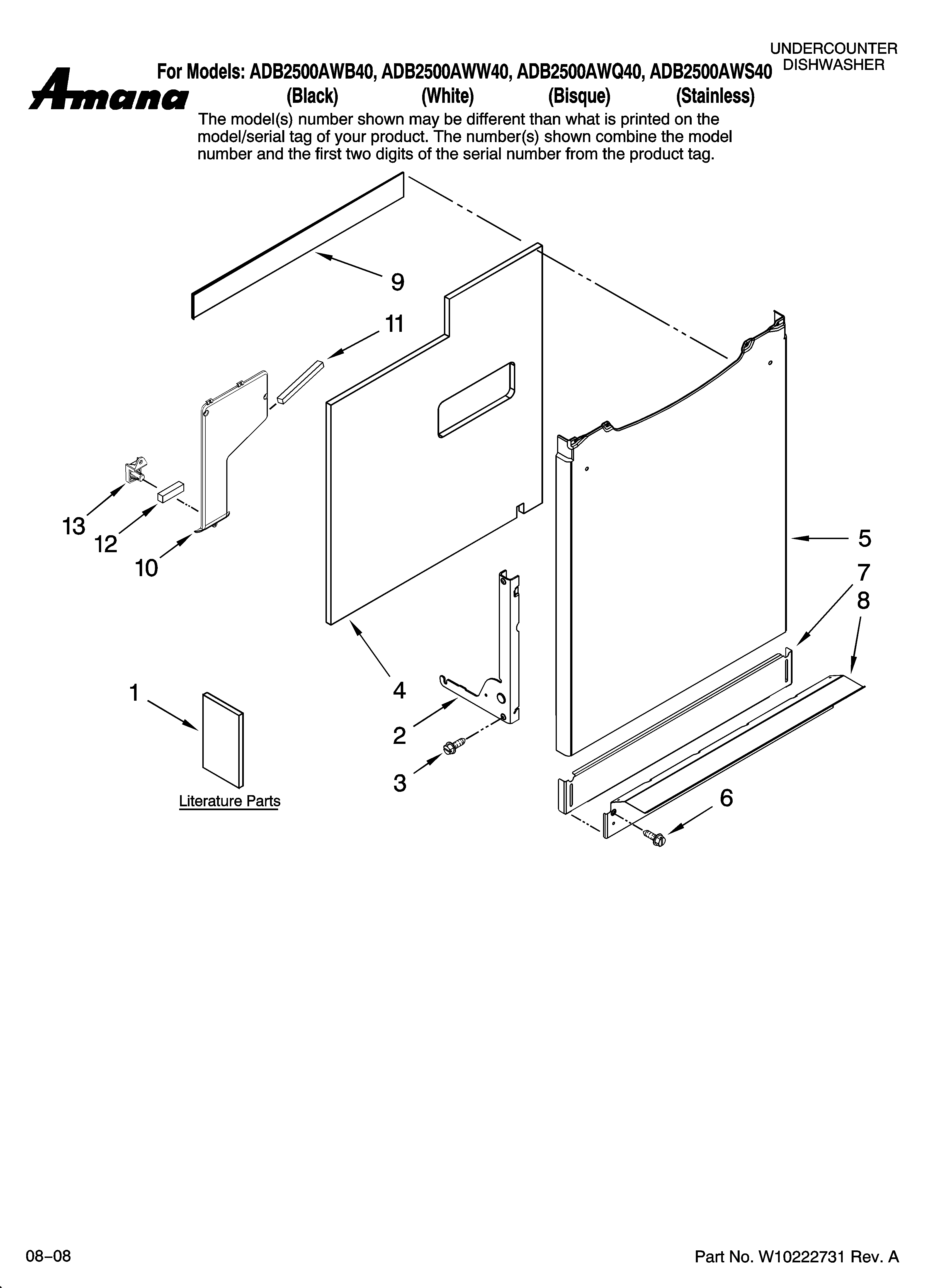 Door and panel parts
