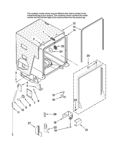 Tub and frame parts