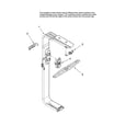Amana ADB2500AWB40 upper wash and rinse parts, optional parts (not includ diagram