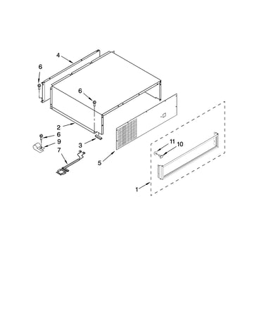 Top grille and unit cover parts