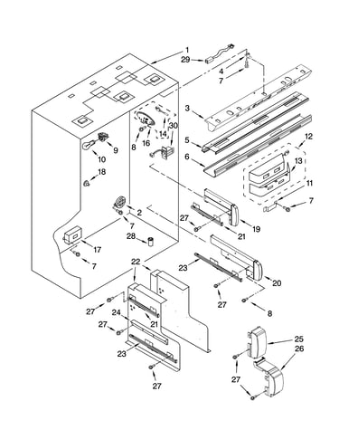 Refrigerator liner parts