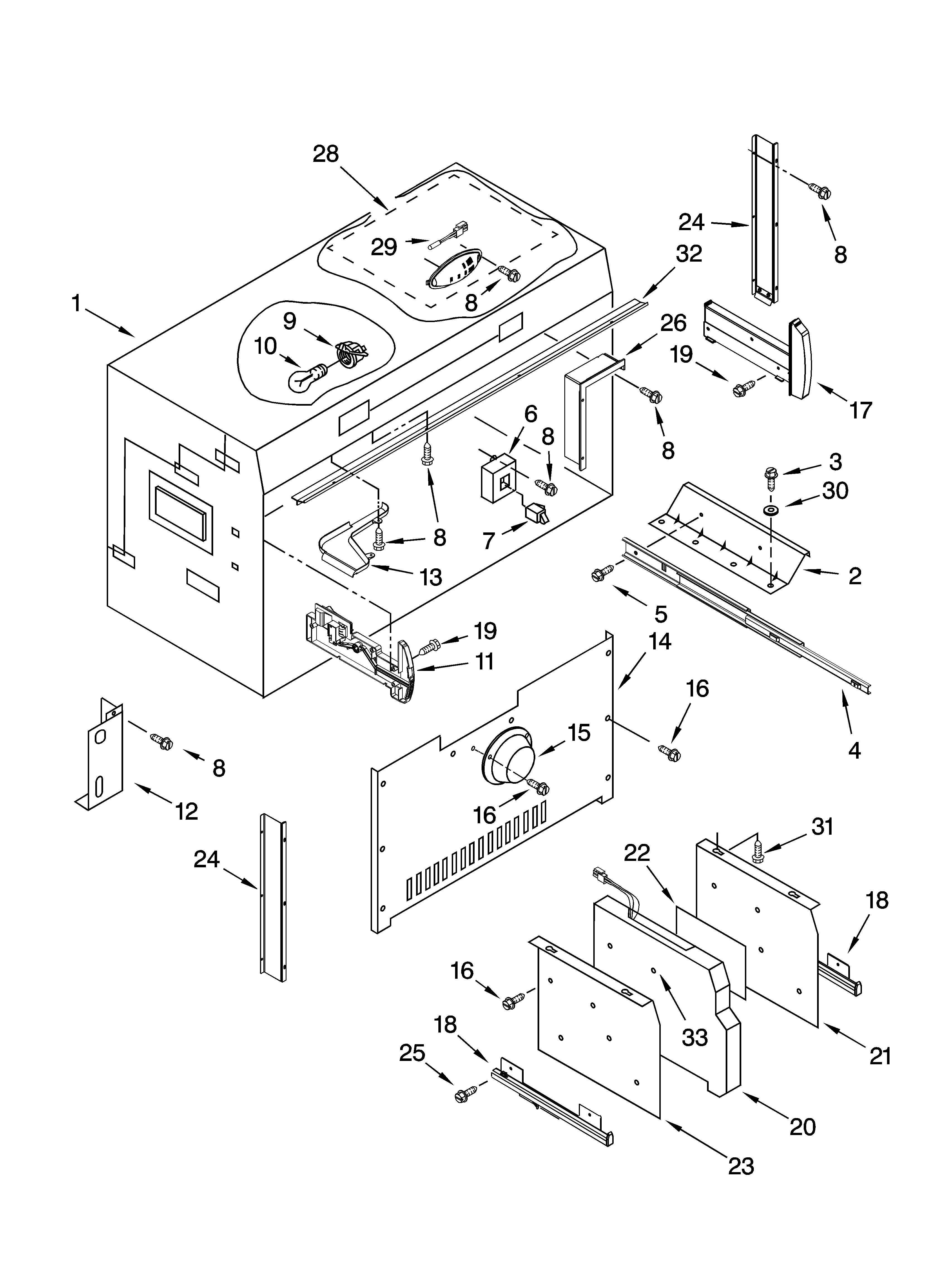 Freezer liner parts