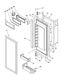 Refrigerator door parts