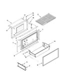 Freezer door and basket parts