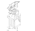 Maytag MAT14PDAWW0 top and cabinet parts diagram