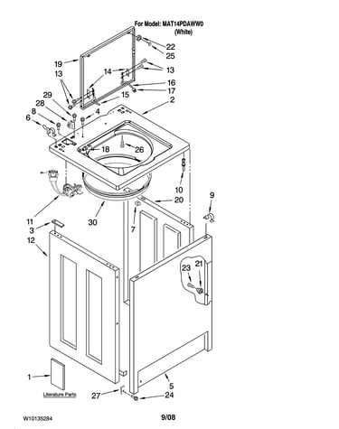 Top and cabinet parts