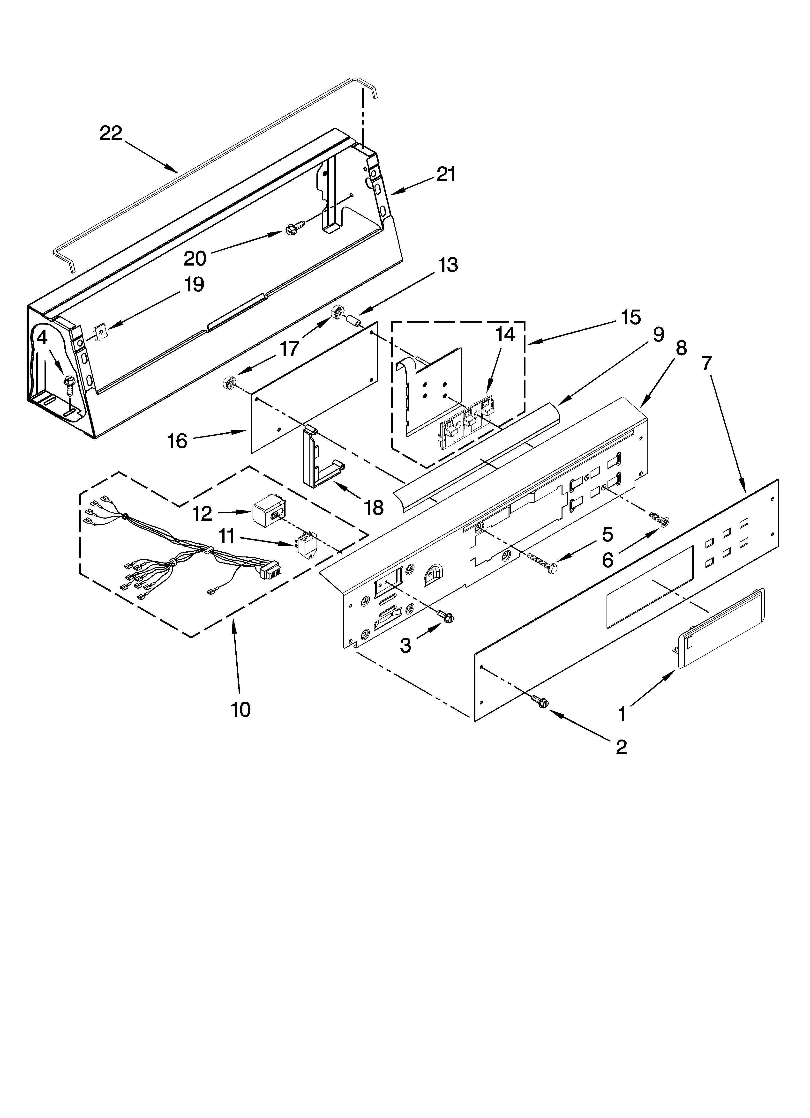 Control panel parts
