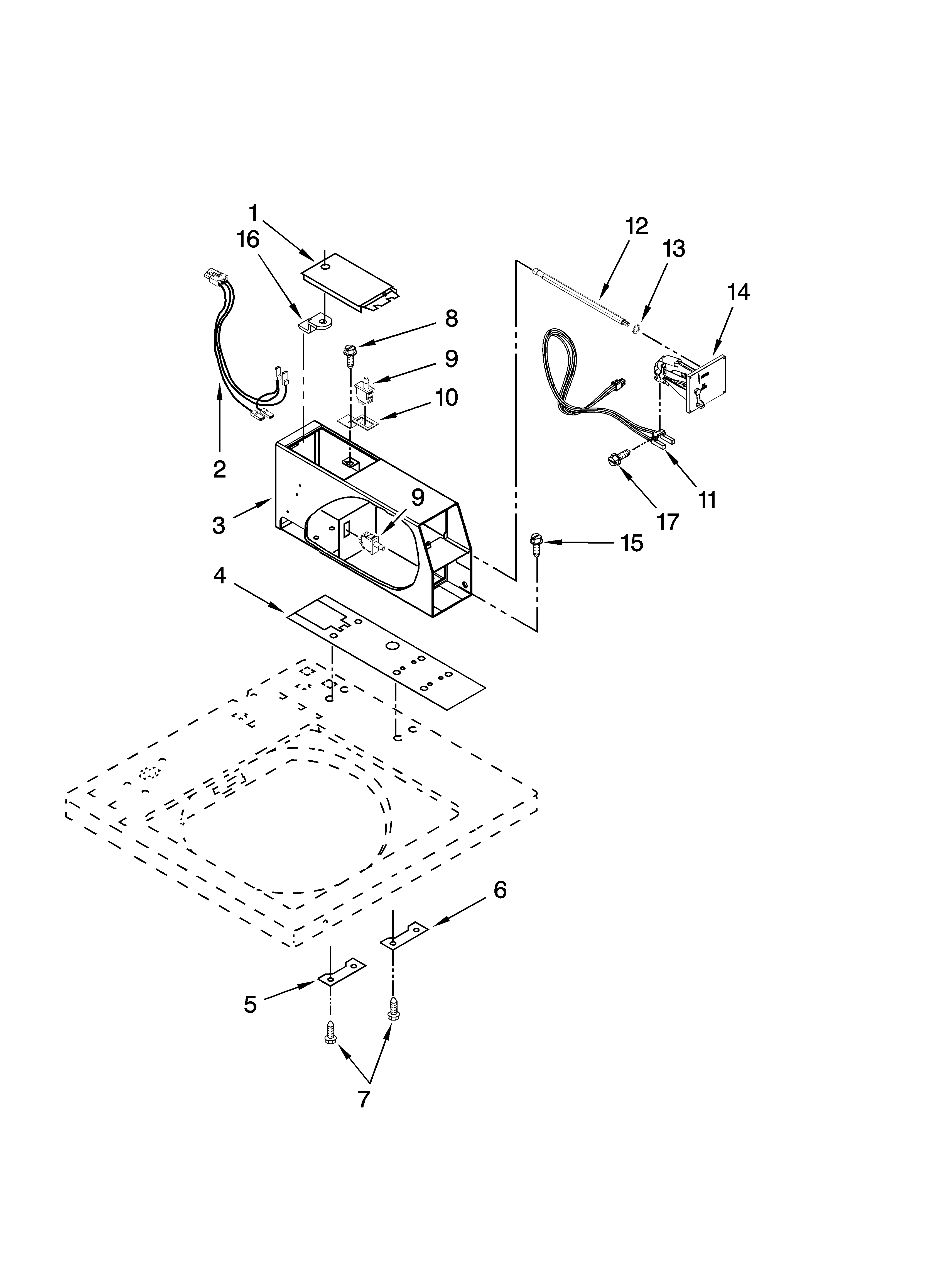 Meter case parts