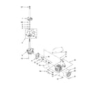 Maytag MAT14PDAWW0 brake, clutch, gearcase, motor and pump parts diagram