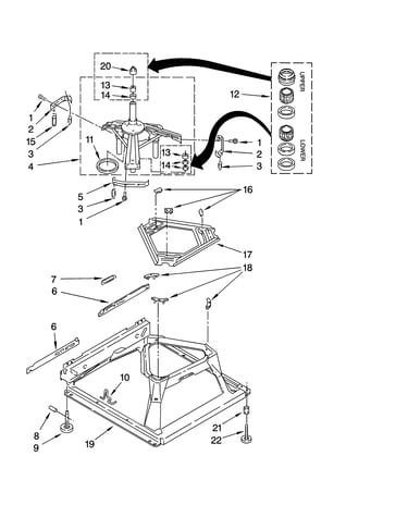 Machine base parts