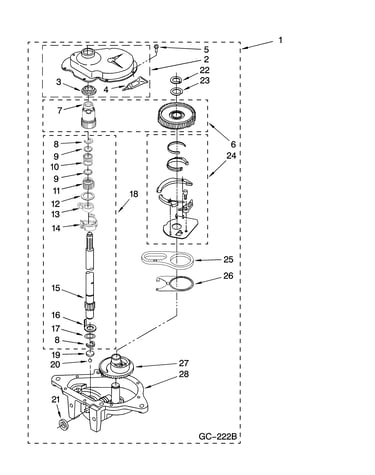 Gearcase parts