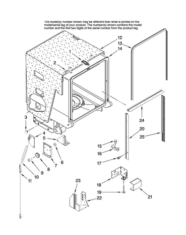 Tub and frame parts