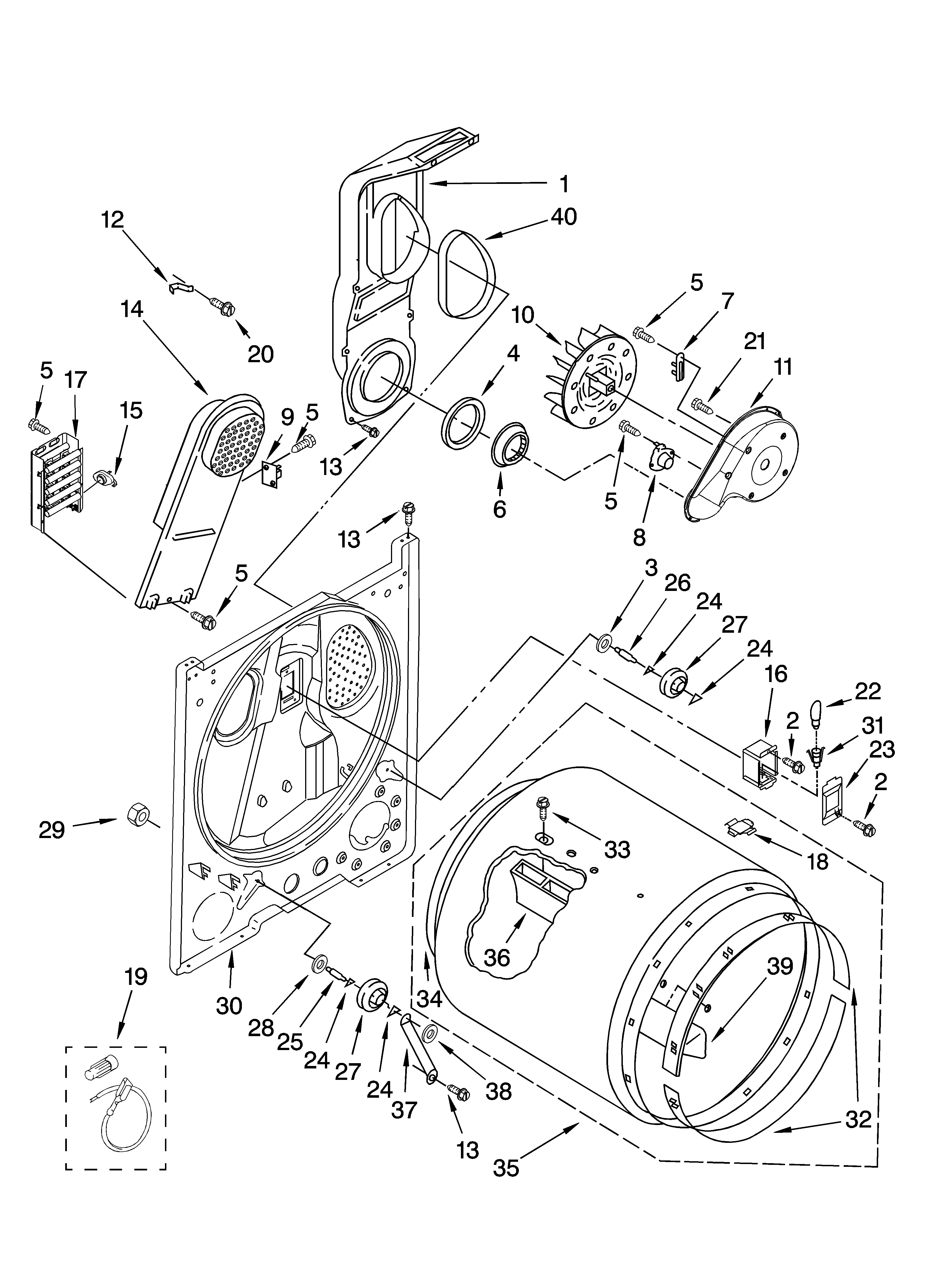 Bulkhead parts, optional parts (not included)
