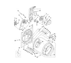 Maytag MEDC500VW0 bulkhead parts, optional parts diagram