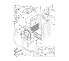 Maytag MEDE900VW0 cabinet parts diagram