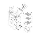 Maytag MSD2550VEW00 freezer liner parts diagram
