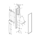 Maytag MSD2550VEU00 freezer door parts diagram