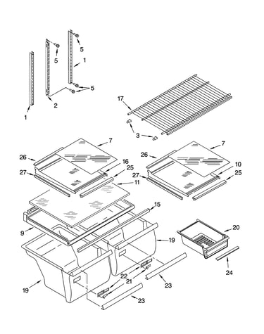 Shelf parts