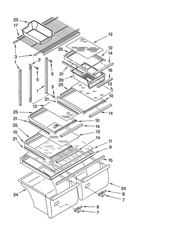 Shelf parts, optional parts
