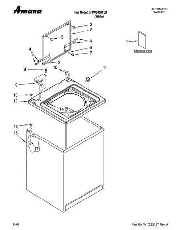 Top and cabinet parts
