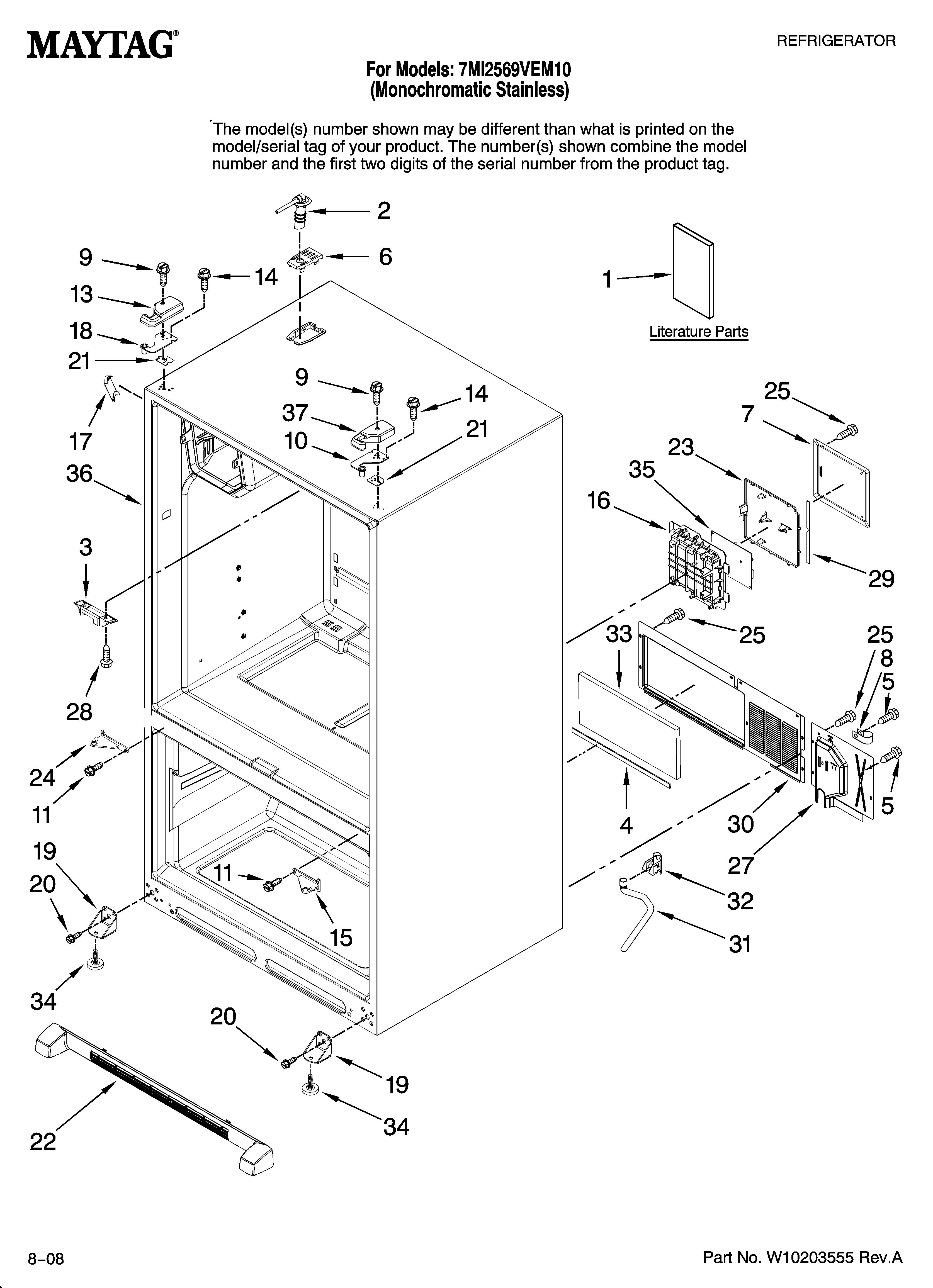 Cabinet parts