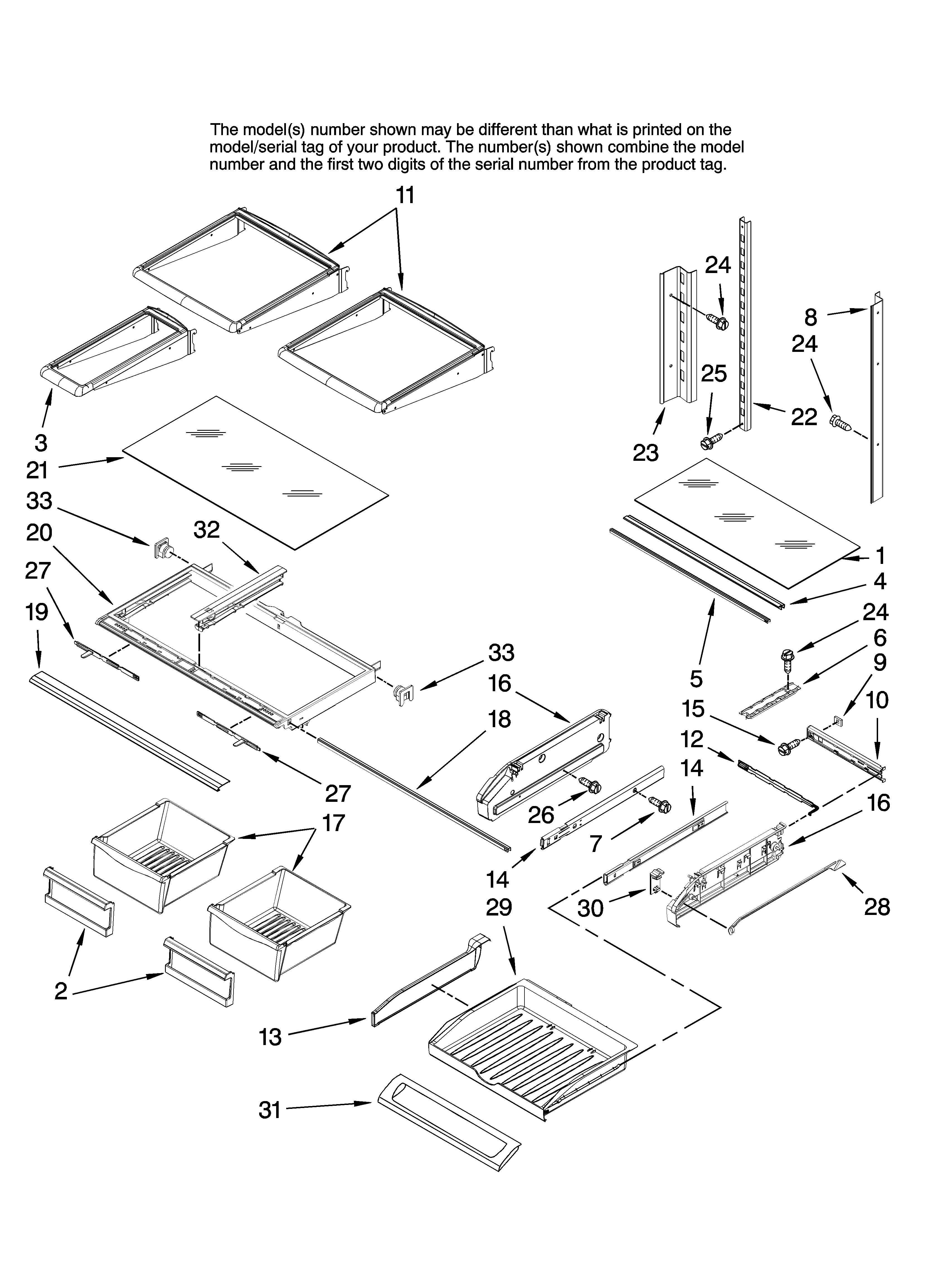 Shelf parts