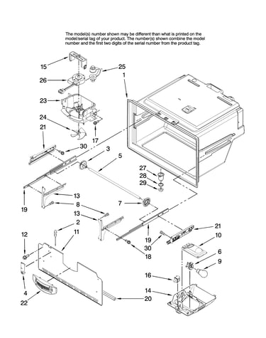 Freezer liner parts