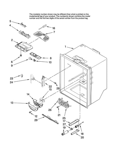 Refrigerator liner parts