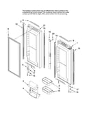 Refrigerator door parts