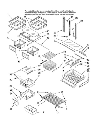 Shelf parts
