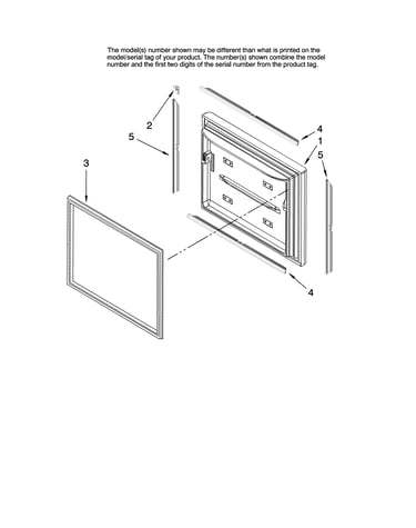 Freezer door parts, optional parts