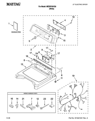 Top and console parts