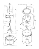 Agitator, basket and tub parts