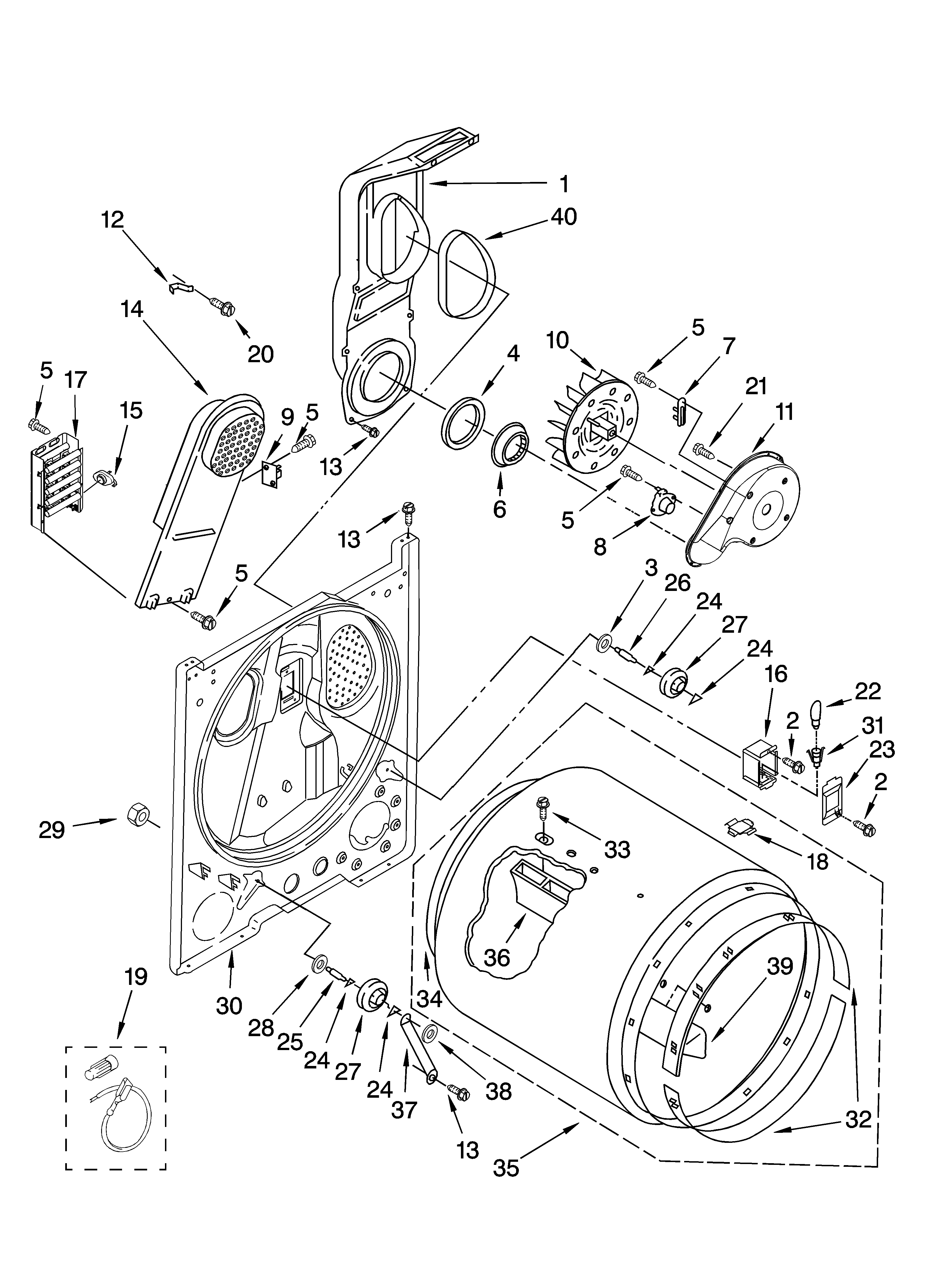 Bulkhead parts, optional parts (not included)
