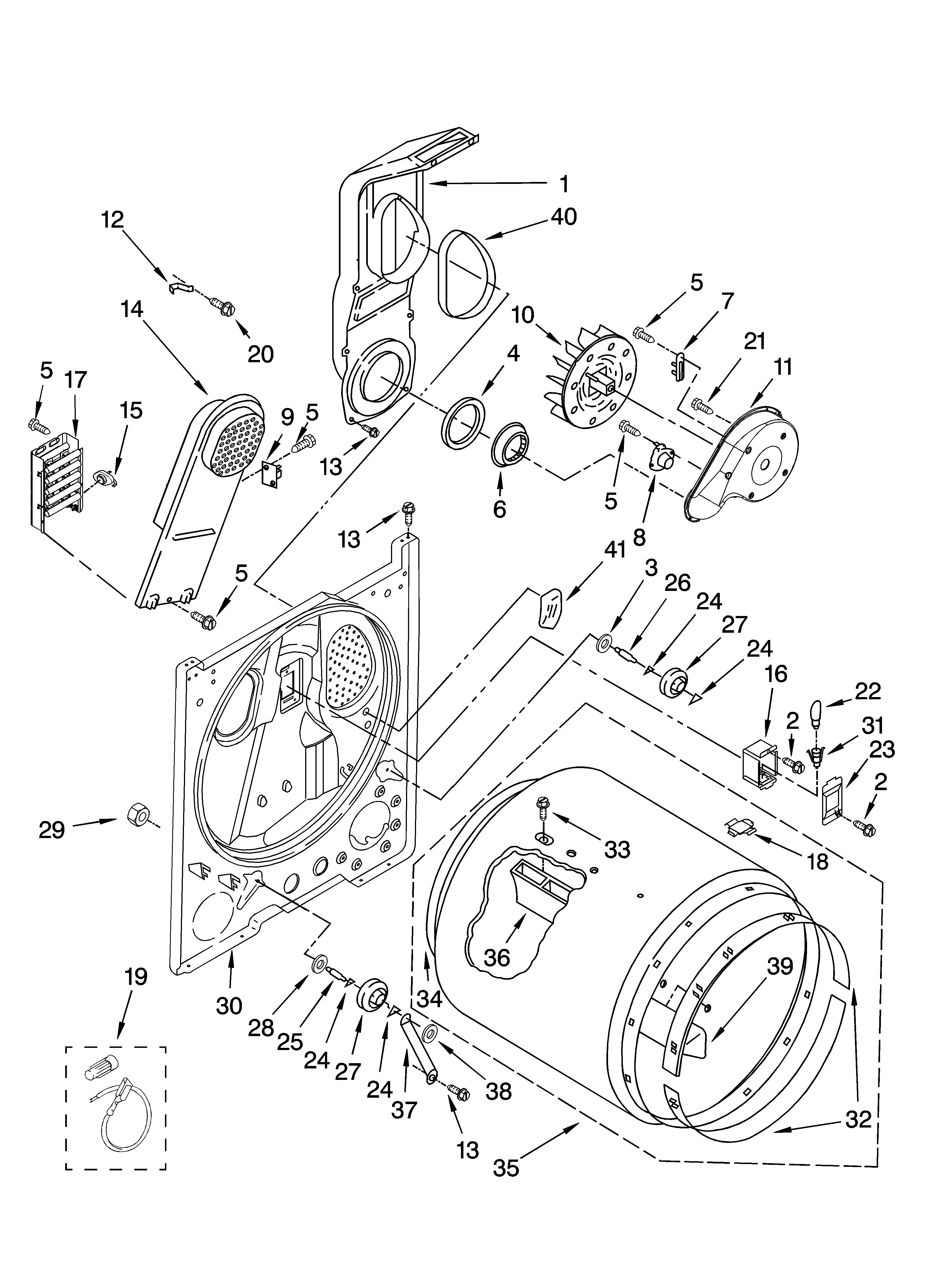 Bulkhead parts, optional parts (not included)
