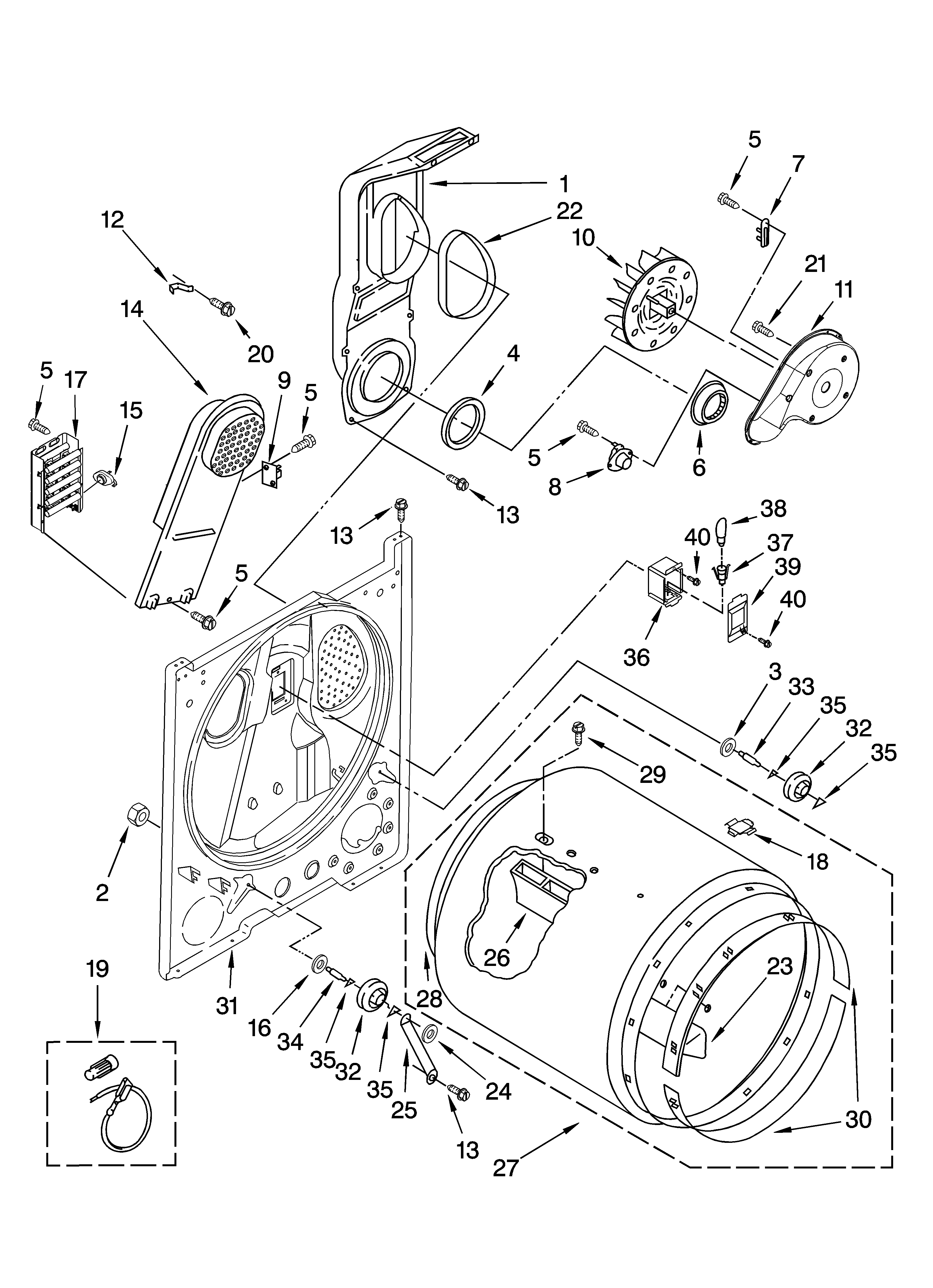 Bulkhead parts, optional parts (not included)