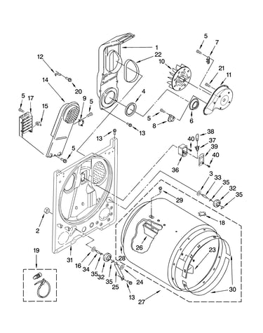 Bulkhead parts, optional parts (not included)