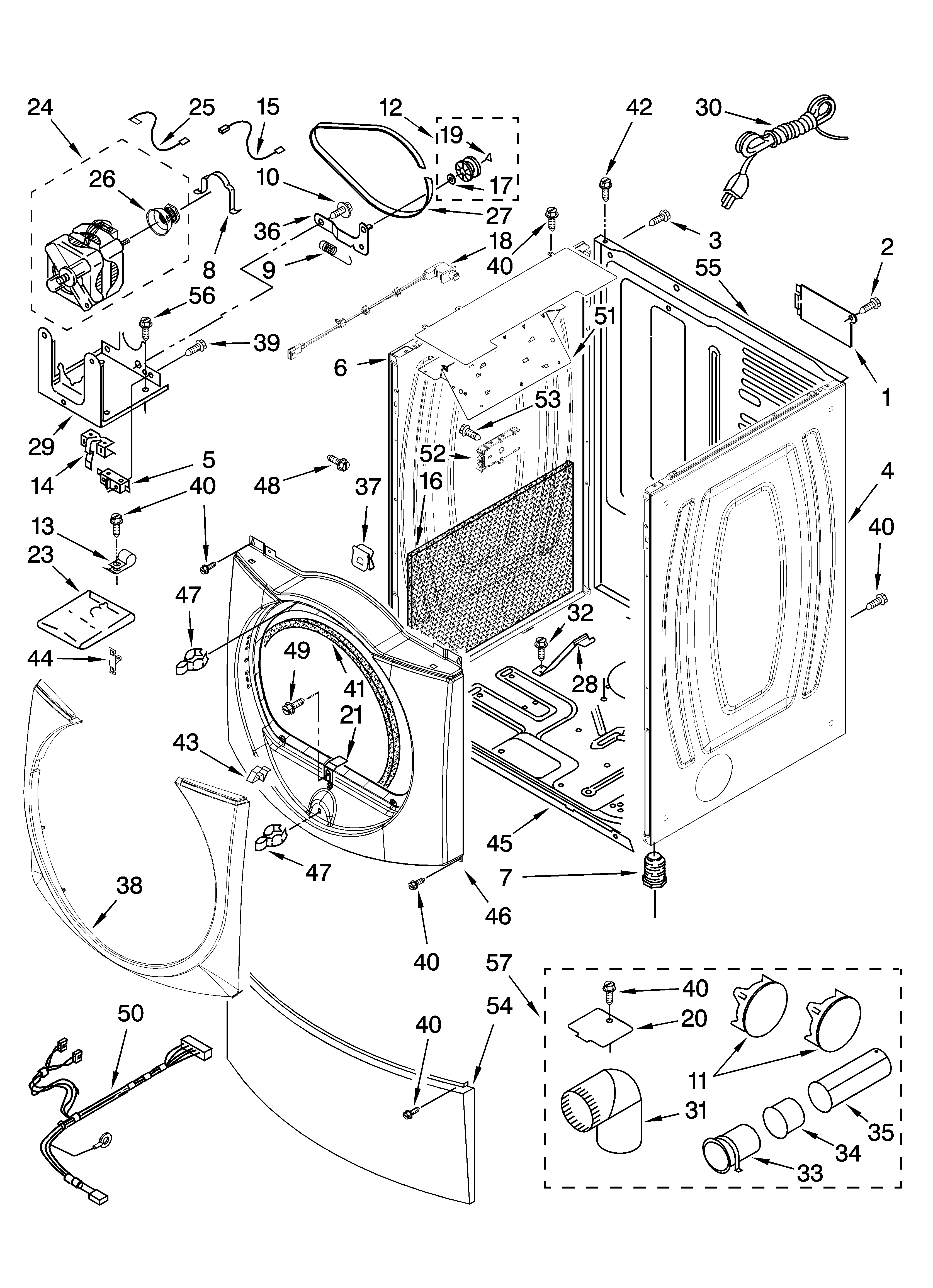 Cabinet parts