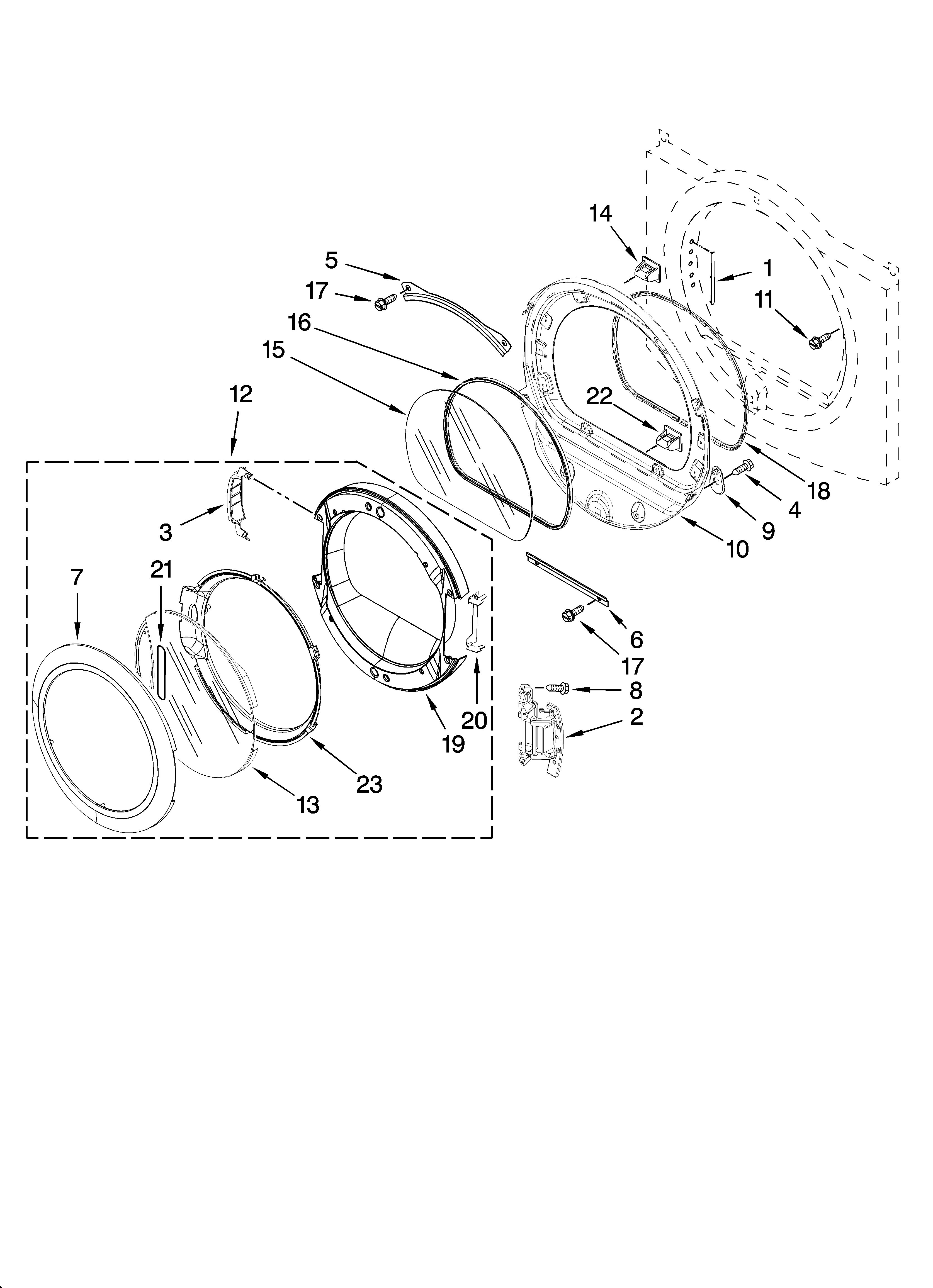 DOOR PARTS, OPTIONAL PARTS (NOT INCLUDED)