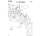 Maytag MHWE500VW00 top and cabinet parts diagram
