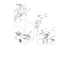 Maytag MHWE500VP00 steamer, pump and motor parts, optional parts (not inc diagram