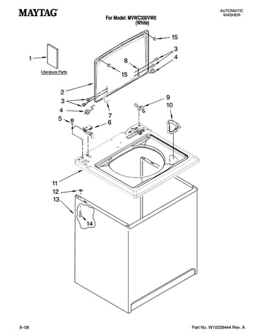 Top and cabinet parts
