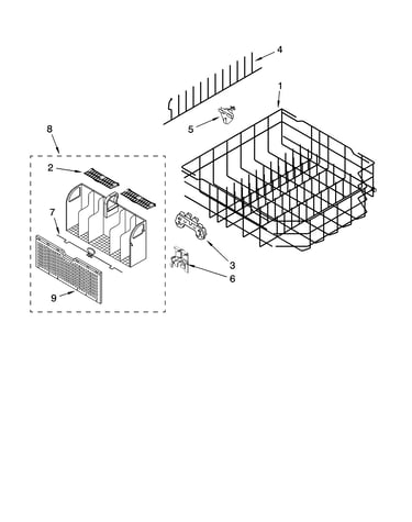 Lower rack parts, optional parts (not included)