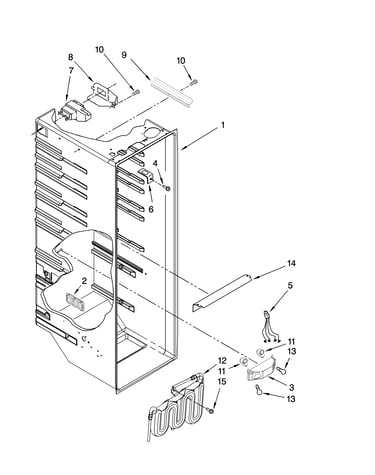 Refrigerator liner parts