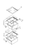 Refrigerator shelf parts