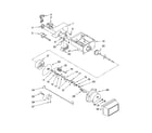 Whirlpool ED5JHEXTQ10 motor and ice container parts diagram